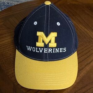Michigan Wolverines Navy and Yellow Cap